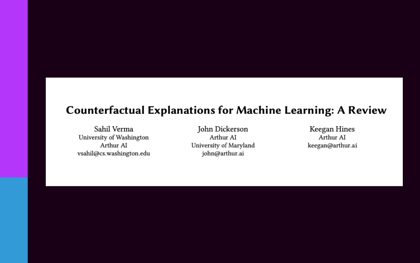 Fast Counterfactual Explanations for Machine Learning